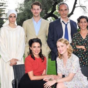 The cast of 'El tiempo entre costuras' - Adriana Ugarte, Alba Flores, Peter Vives, Francesc Garrido and Elvira Minguez