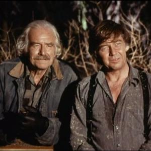 Still of Will Geer and Ralph Waite in The Waltons 1971