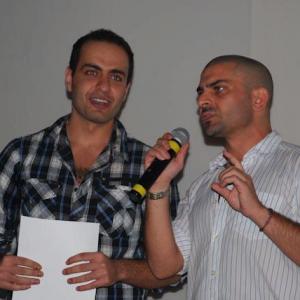 Naim Zaboura Accepting the Best Director Award Dubai 48 hour film project 2012