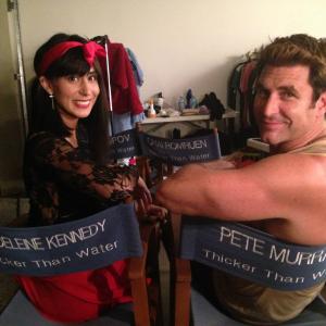 Behind the Scenes of Thicker Than Water, Pete Murray (D) and Madeleine Kennedy (Sam)