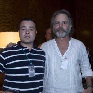 Producer Rob Simmons with Grateful Dead singer / guitarist Bob Weir