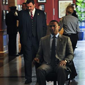 Still of Tom Selleck and David Ramsey in Blue Bloods (2010)