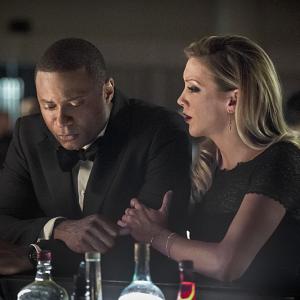 Still of David Ramsey and Katie Cassidy in Strele 2012