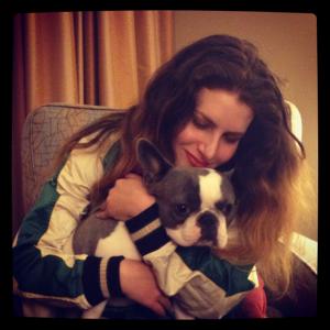 Actress, Artist-Singer/Songwriter Cole Phoenix with her cute Frenchie 'Frankie'!