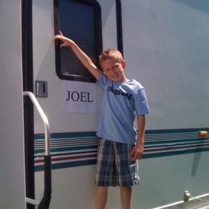 Parker in front of his trailer  Playing For Keeps