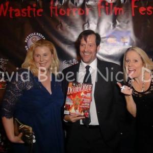 Kristin West attends the FANtastic Horror Film Festival with Ford Austin and Mo Kelly.