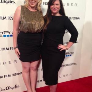 Kristin West & Kate Marzullo on the red carpet at Bel Air Film Festival Opening Night Gala.