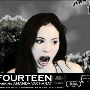 Fourteen starring Amanda Vacharat and directed by Joe Stretch Paul was an official selection of the NoHu International Film Festival the WB Hipster Film Festival and the Big Apple Film Festival