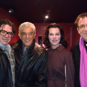 Joe Stretch Paul, Frank Vincent, Debi Mazar and Walter Shaw at New York debut of Genius on Hold.