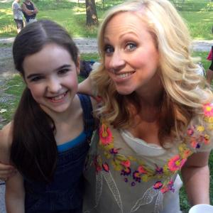 LeighAlly Baker and Me on the set of Little Savages movie!