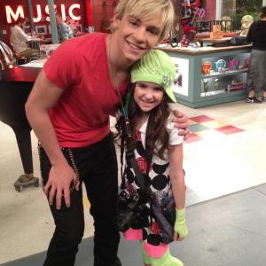 Ross and Aubrey on Austin and Ally Partners and Parachutes Disney Channel!