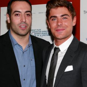 Producer Mohammed Al Turki and actor Zac Efron attend The Cinema Society  Bally screening of Sony Pictures Classics At Any Price at Landmark Sunshine Cinema on April 18 2013 in New York City