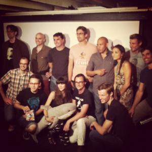 With cast and crew for the Horrible Movie Night screening of Sharknado in Los Angeles September 2013