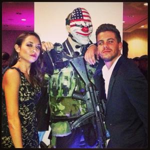 With writeractor Garett Stevens at the Los Angeles premiere of PAYDAY 2 The Web Series September 2013