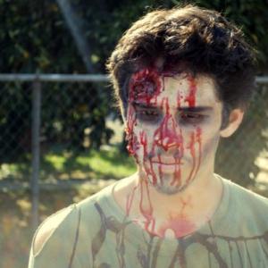 In bloody gore as a Zombie