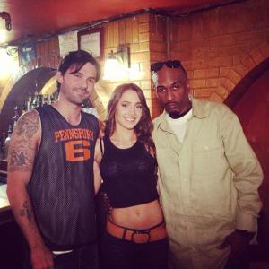 Montana Marks on Set of OffTime with Rakim and Adam LaVorgna