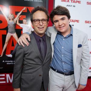 Director / Screenwriter Jake Kasdan and Harrison Holzer at Columbia Pictures' Premiere of SEX TAPE.