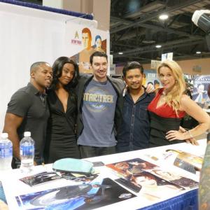 With more cast members from the fan film Star Trek Captain Pike at the 2015 Long Beach Comic Con