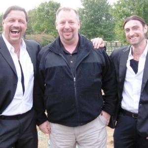 On the set with Al Snow and John Wells for Overtime The Movie