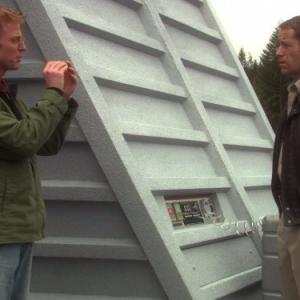 Still of Colin Ferguson and David Lewis in Eureka (2006)