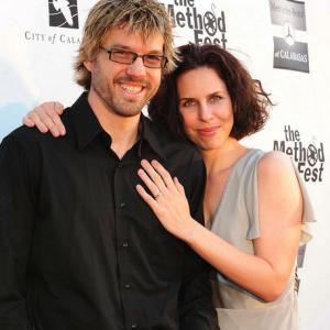 Leif Gantvoort with his wife Amy Gantvoort at Method Fest for the premiere of 