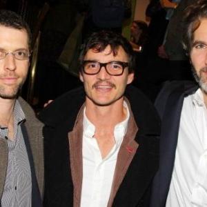DB Weiss Pedro Pascal and David Benioff at Manhattan Theater Club opening