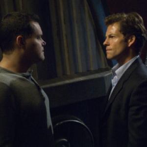 Still of Jamie Bamber and Aaron Douglas in Battlestar Galactica 2004