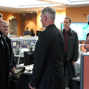 Still of Mark Harmon Pauley Perrette Jamie Bamber Sean Murray and Emily Wickersham in NCIS Naval Criminal Investigative Service 2003