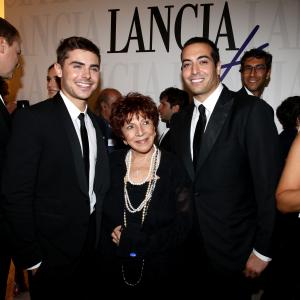 VENICE ITALY  AUGUST 31 Zac Efron Aida TaklaOReilly and Mohammed Al Turki attend the Lancia Cafe Hosts At Any Price Cocktail Party during the 69th Venice International Film Festival on August 31 2012 in Venice Italy