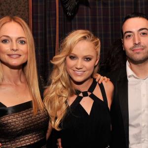 Actresses Heather Graham and Maika Monroe and producer Mohammed Al Turki attend the At Any Price after party during the 2013 Tribeca Film Festival on April 19 2013 in New York City CREDIT STEPHEN LOVEKIN