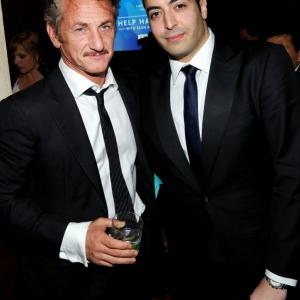 LOS ANGELES, CA - JANUARY 14: Actor Sean Penn and Producer Mohammed Al Turki at the Cinema For Peace event benefitting J/P Haitian Relief Organization in Los Angeles held at Montage Hotel on January 14, 2012 in Los Angeles, California.
