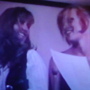 Kimberly and Patti Hansen Richards reading commercial copy