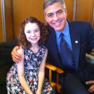 Talia on the set of Ides of March