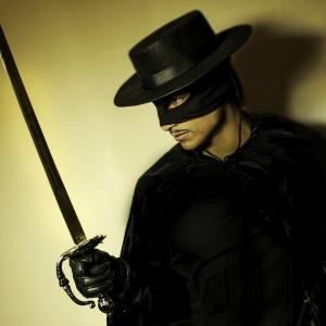 Alex Kruz as Zorro for the live performances at the M7 Convention 2015 on behalf of Zorro Productions