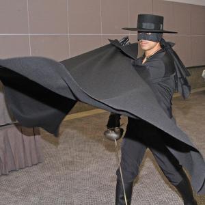 Alex Kruz performs at The Return of Zorro at the Los Angeles Convention Center on October 23 2015 in Los Angeles California
