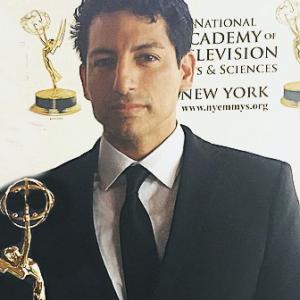 At New York Emmys with director Alex Lora who won the Emmy Award for best cultural show 