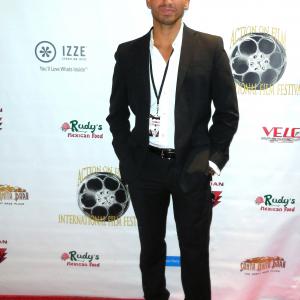 Alex Kruz at the Action on Film Festival (2013) Winner of the Xristos Award presented by Sony, Stella Adler LA, AOF, and Xristos Prod for Acting and Story Content.