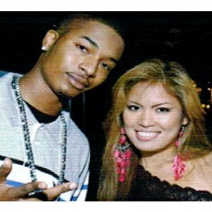 Host of B InTune TV ZARAH with Hiphop artist Chingy at the Hope Rocks Benefit Concert