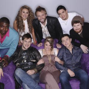 Still of Casey Abrams Paul McDonald Haley Reinhart Lauren Alaina James Durbin Scotty McCreery Stefano Langone and Jacob Lusk in American Idol The Search for a Superstar 2002