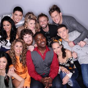 Still of Paul McDonald, Haley Reinhart, Naima Adedapo, Casey Abrams, Lauren Alaina, Pia Toscano, Thia Megia and Jacob Lusk in American Idol: The Search for a Superstar (2002)