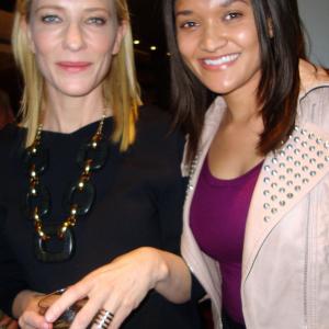 Cate Blanchett and Etalvia Cashin attending the private screening of Blue Jasmine at Creative Artist's Agency in Los Angeles.