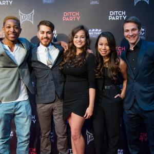 The cast on the Red Carpet at the World Premiere of Ditch Party.