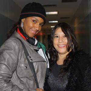 Jenna Urban and Jackie Christie from Basketball Wives LA at the ABA Basketball in Los Angeles
