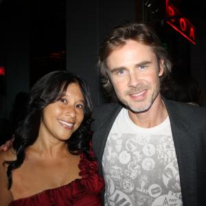 Jenna Urban and Sam Trammell at the True Blood wrap party