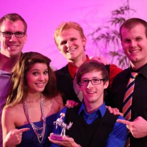 Cast of Inside Out after actor Andrew Ducote won Best Actor at the LA Comedy Festival 2011