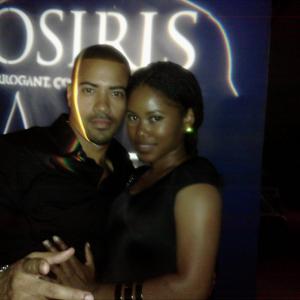 Brad James OSIRIS and Jasmine Burke celebrating the scifi series OSIRIS being accepted into the NY TV Festival