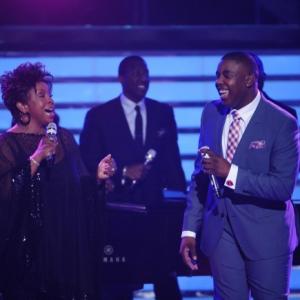 Still of Gladys Knight and Jacob Lusk in American Idol The Search for a Superstar 2002