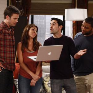 Still of Anthony Anderson Jesse Bradford JamieLynn Sigler and Zach Cregger in Guys with Kids 2012