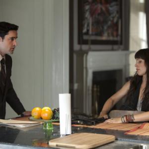 Still of Carly Pope and Jesse Bradford in Outlaw 2010