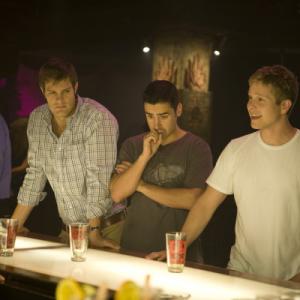 Still of Jesse Bradford and Matt Czuchry in I Hope They Serve Beer in Hell (2009)